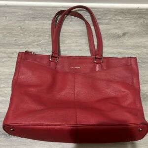 Cole Haan American Airlines Flight Attendant Red Travel Purse with Duster